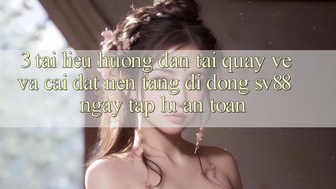 3. Tài liệu hướng dẫn Tải quay về Và Cài Đặt Nền tảng di động sv88 Ngay tắp lự, An Toàn