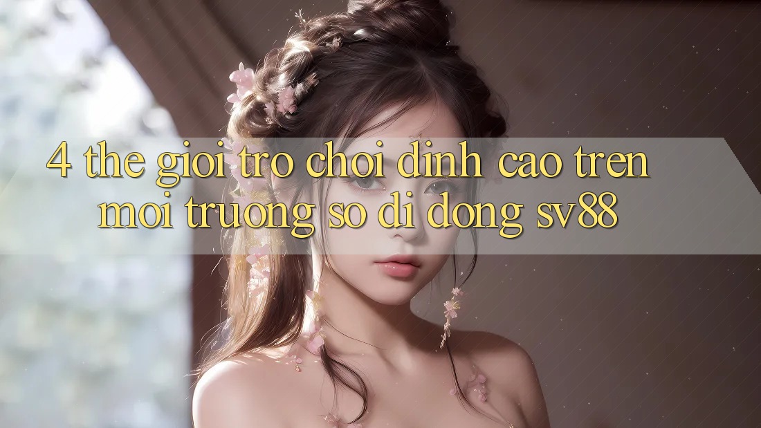 4. Thế Giới Trò Chơi Đỉnh cao Trên Môi trường số di động sv88 4. Thế Giới Trò Chơi Đỉnh cao Trên Môi trường số di động sv88