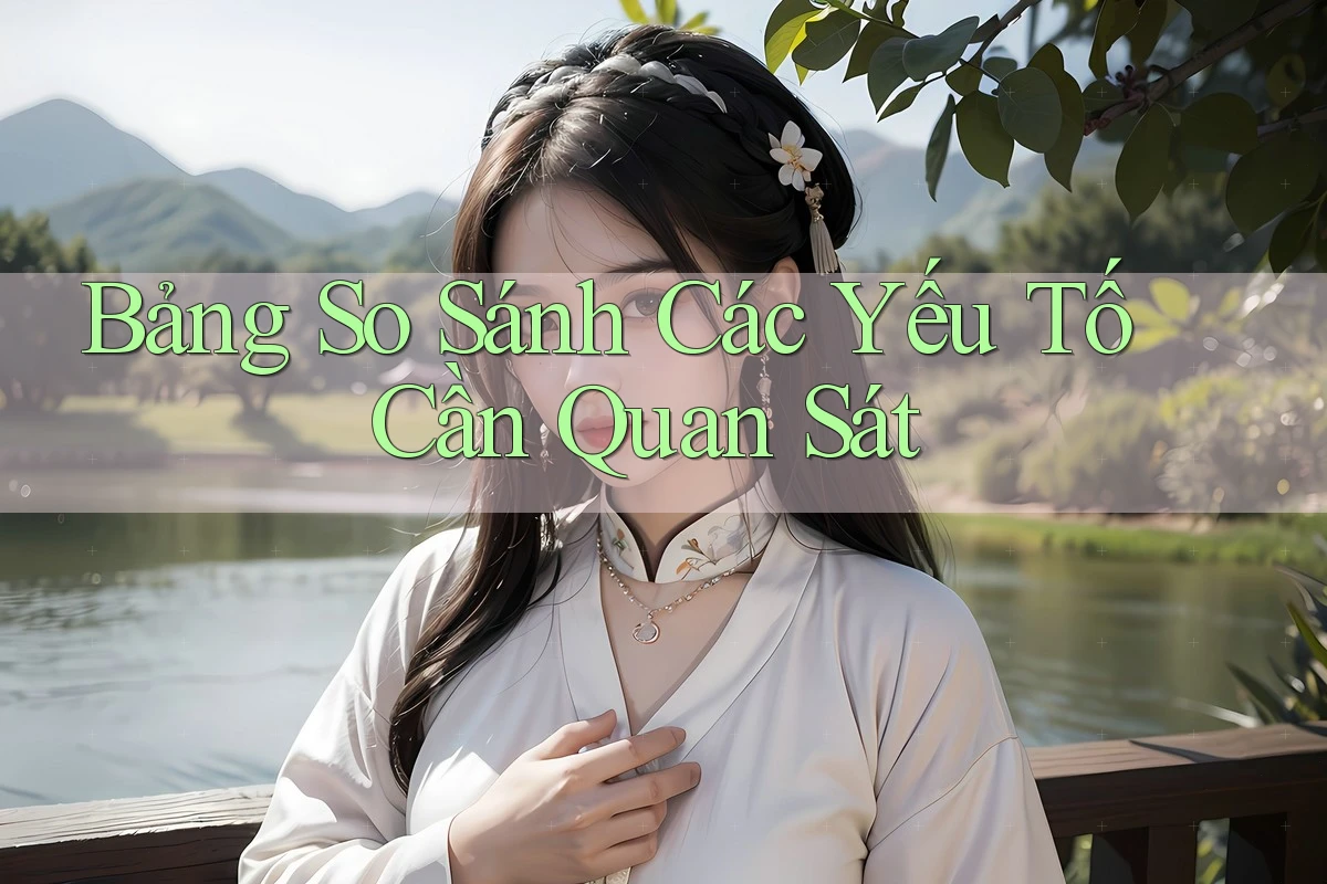 Bảng So Sánh Các Yếu Tố Cần Quan Sát