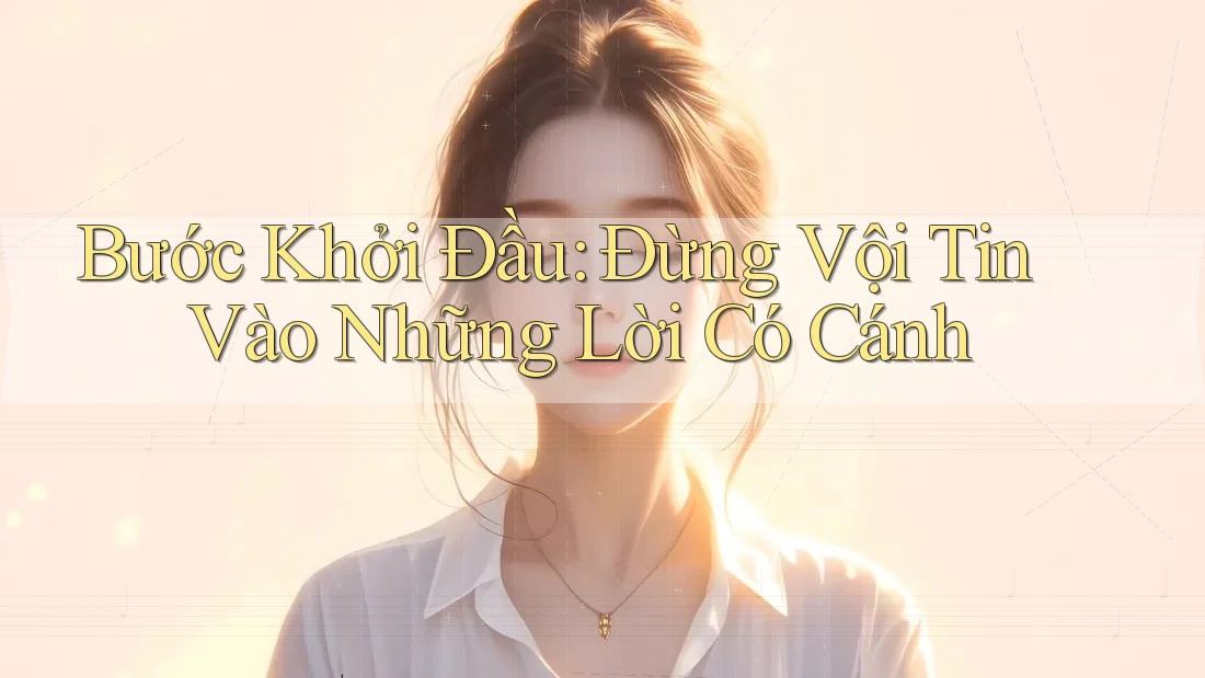 Bước Khởi Đầu: Đừng Vội Tin Vào Những Lời Có Cánh Bước Khởi Đầu: Đừng Vội Tin Vào Những Lời Có Cánh