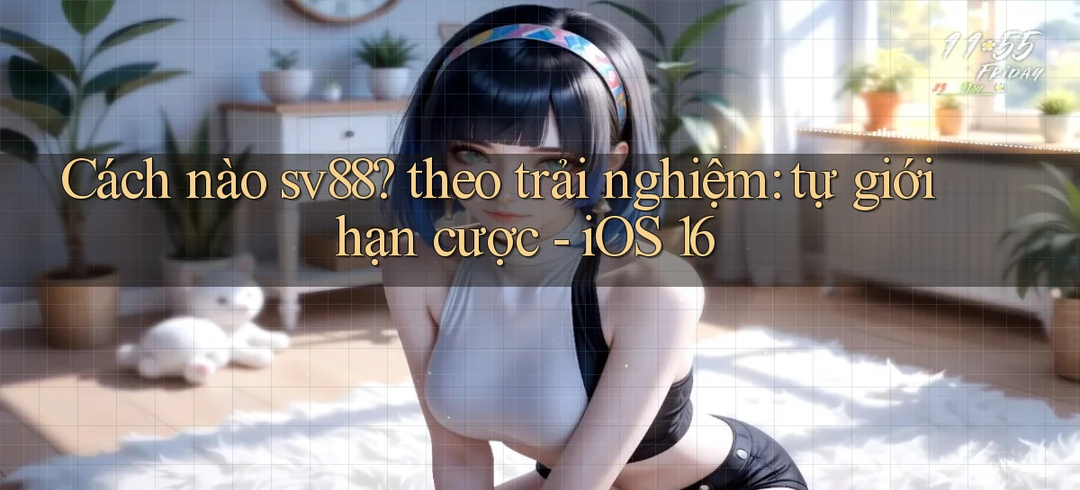 Cách nào sv88 theo trải nghiệm tự giới hạn cược   iOS 16