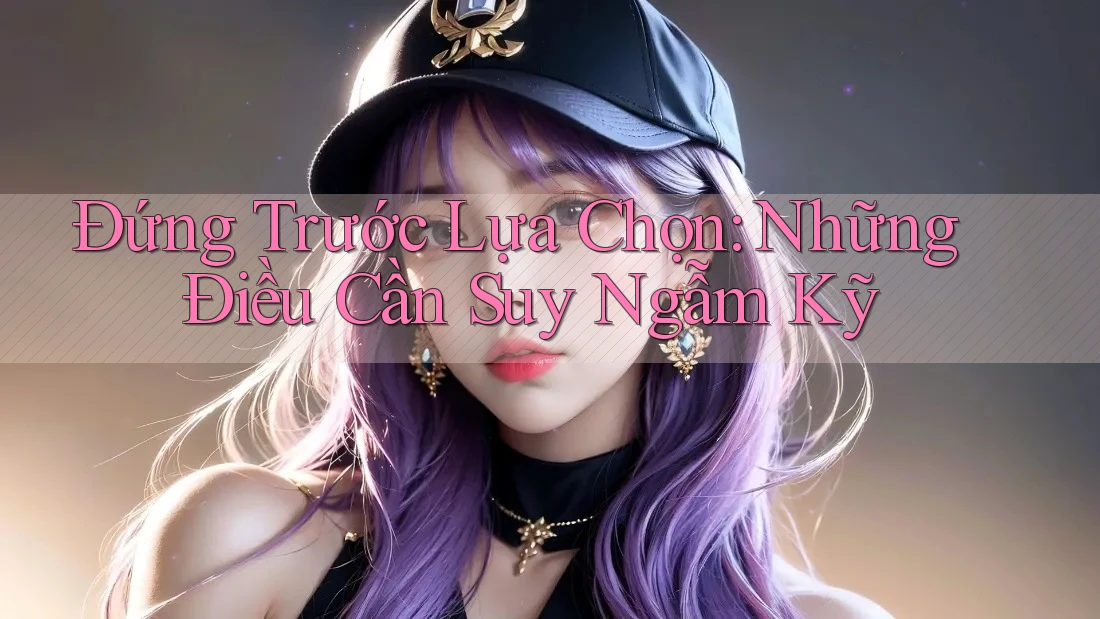 Đứng Trước Lựa Chọn: Những Điều Cần Suy Ngẫm Kỹ