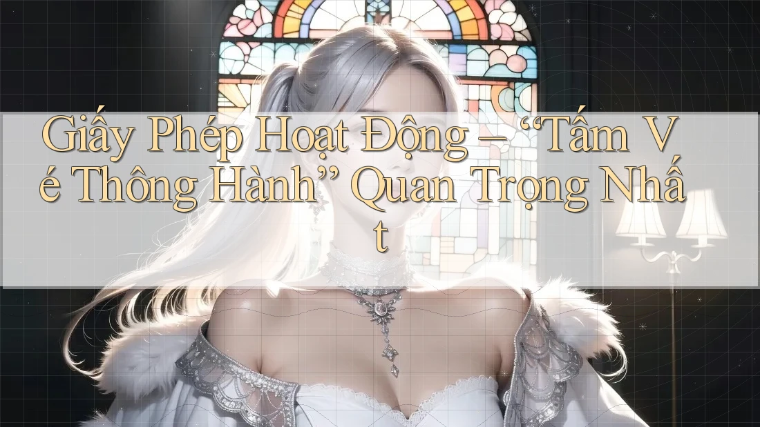 Giấy phép hoạt động – “Tấm vé” thông hành quan trọng nhất