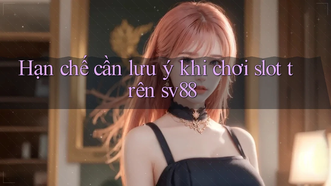 Hạn chế cần lưu ý khi chơi slot trên sv88