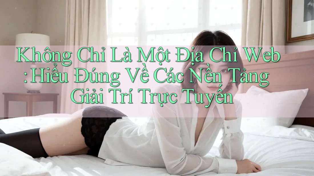 Không Chỉ Là Một Địa Chỉ Web: Hiểu Đúng Về Các Nền Tảng Giải Trí Trực Tuyến