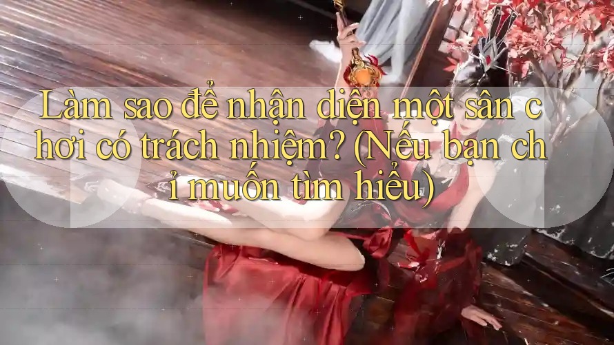 Làm sao để nhận diện một sân chơi có trách nhiệm? (Nếu bạn chỉ muốn tìm hiểu) Làm sao để nhận diện một sân chơi có trách nhiệm? (Nếu bạn chỉ muốn tìm hiểu)
