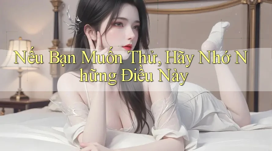 Nếu Bạn Muốn Thử, Hãy Nhớ Những Điều Này