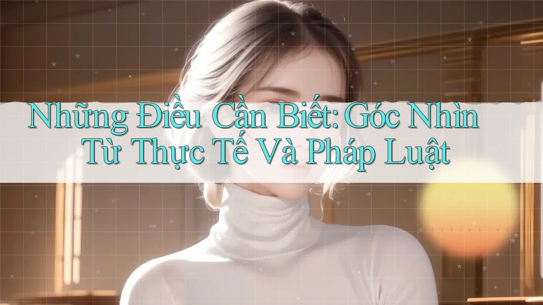 Những Điều Cần Biết: Góc Nhìn Từ Thực Tế Và Pháp Luật Những Điều Cần Biết: Góc Nhìn Từ Thực Tế Và Pháp Luật