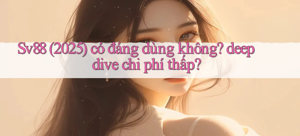 Sv88 (2025) có đáng dùng không deep dive chi phí thấp