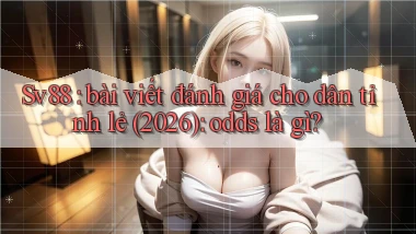Sv88 bài viết đánh giá cho dân tỉnh lẻ (2026) odds là gì