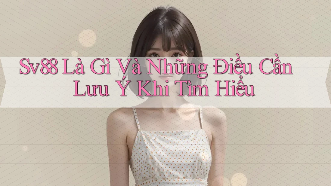 Sv88 Là Gì Và Những Điều Cần Lưu Ý Khi Tìm Hiểu