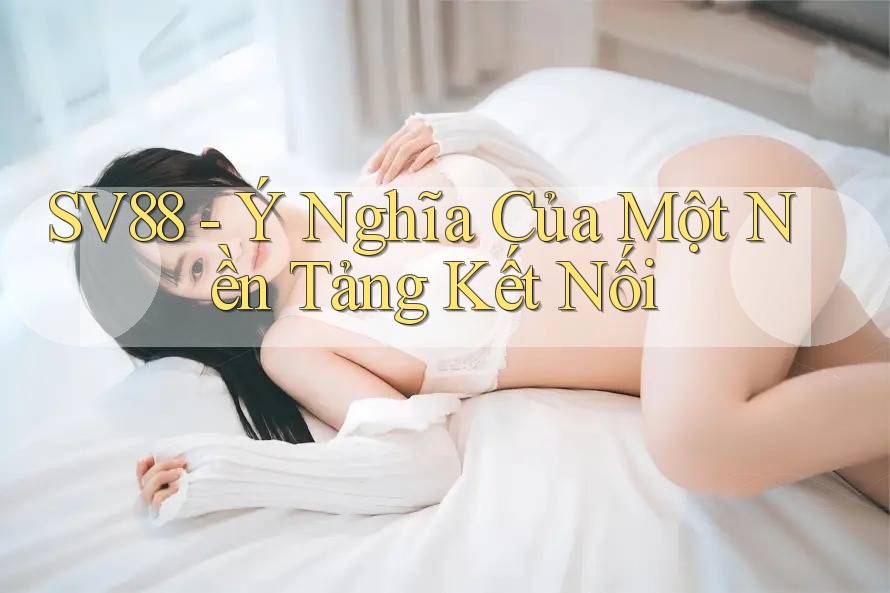 SV88 - Ý Nghĩa Của Một Nền Tảng Kết Nối