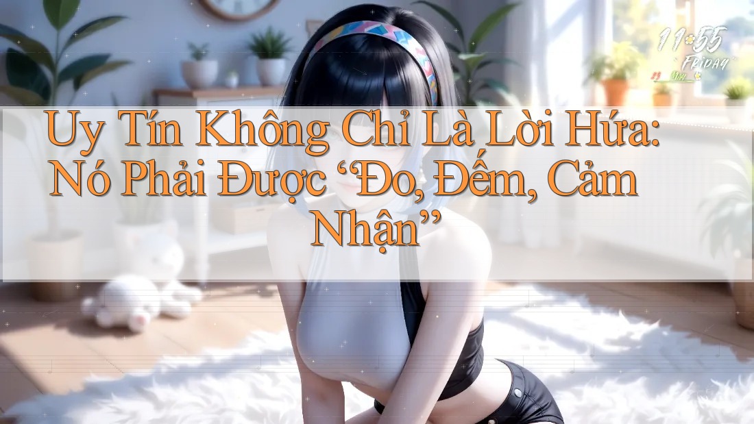Uy Tín Không Chỉ Là Lời Hứa: Nó Phải Được “Đo, Đếm, Cảm Nhận” Uy Tín Không Chỉ Là Lời Hứa: Nó Phải Được “Đo, Đếm, Cảm Nhận”